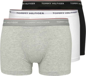 BOXER 3 PACK TOMMY HILFIGER COTTON STRETCH BL/GR/WH