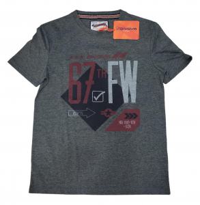 T-SHIRT GIVOVA M/M AVIATION F014 DARK GREY