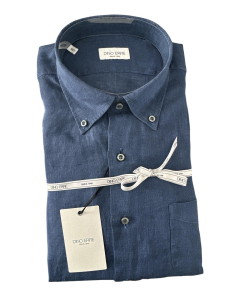 CAMICIA DINO ERRE 100% LINO BUTTON DOWN 664M SDBUR01L0 23