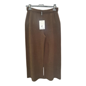 PANTALONE IN MAGLIA CARLA FERRONI 4389 MARRONE