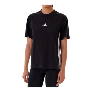 T-SHIRT ADIDAS JD0846 BLACK STRISCE AFFIANCATE