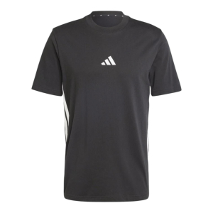 T-SHIRT ADIDAS JD1906 NERO STRISCE AFFIANCATE