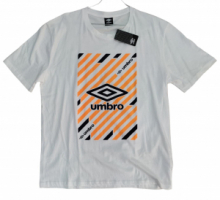 T-SHIRT UMBRO UBW10346B WHITE/NAVY