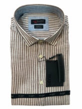 CAMICIA BUGER COLLO FRANCESE MISTO LINO 62MTCAP50117 62164-281 COL. 08