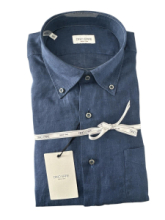 CAMICIA DINO ERRE 100% LINO BUTTON DOWN 664M SDBUR01L0 23