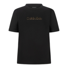 T-SHIRT CALVIN KLEIN LV047E821G UB1 BLACK LOGO ORO