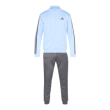 TUTA ADIDAS KC1363 GIACCA ZIP / PANTALONE POLSINO CELESTE/GRIGIO