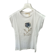 T-SHIRT YES ZEE 1395 T212 / S100 COL. 2710 WHITE AND BLUE