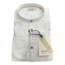 CAMICIA YES ZEE COREANA MISTO LINO C512 / UC00 COL. 0101 WHITE